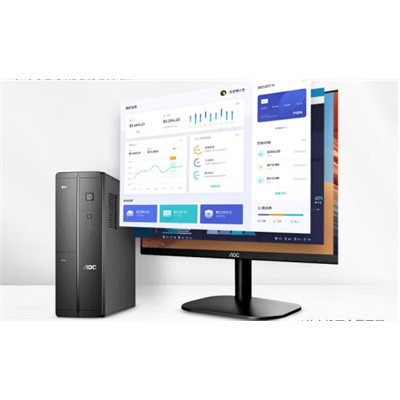 冠捷（AOC）E2270 臺式計算機 商用家用辦公電腦主機 主機+221.5英寸顯示器（G5400/4G/1TB+120G SDD/  DVD RW/21.5）